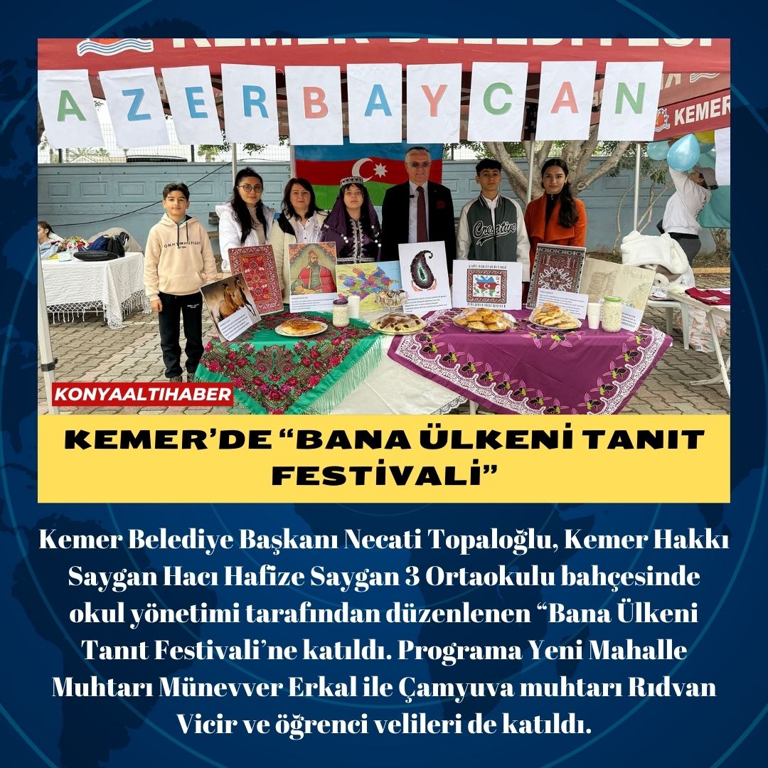 Kemer’de “Bana Ülkeni Tanıt Festivali”