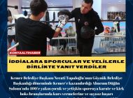 İddialara sporcular ve velilerle birlikte yanıt verdiler