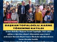 Başkan Topaloğlu, karne törenine katıldı