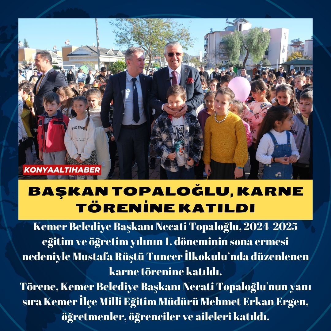 Başkan Topaloğlu, karne törenine katıldı