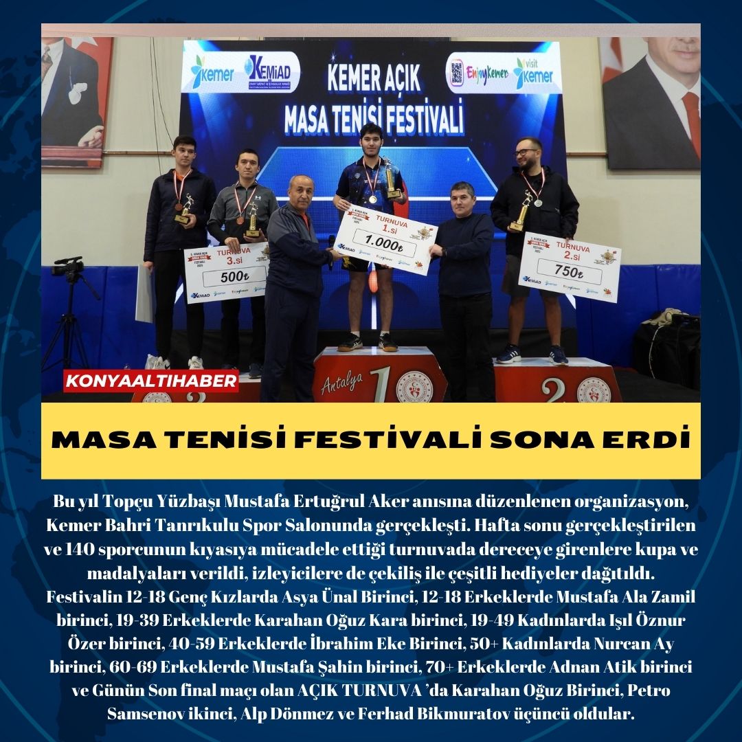 Masa Tenisi Festivali Sona Erdi