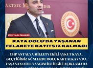 KAYA BOLU’DA YAŞANAN FELAKETE KAYITSIZ KALMADI