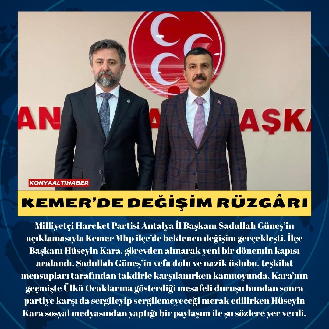 Kemer’de Değişim Rüzgârı