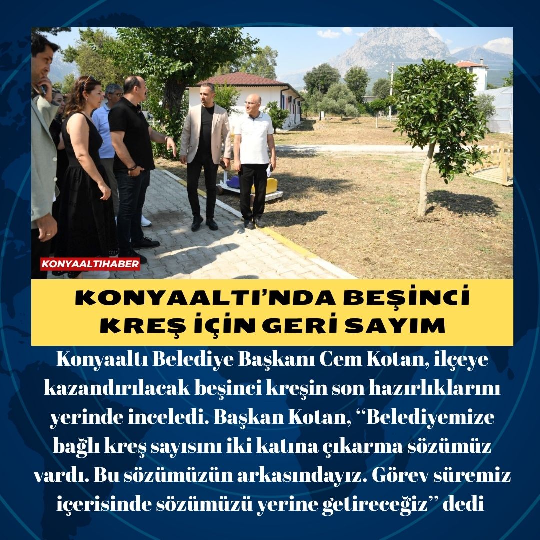 KONYAALTI’NDA BEŞİNCİ KREŞ İÇİN GERİ SAYIM