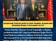 BAŞKAN TOPALOĞLU CHP GENEL BAŞKANI ÖZGÜR ÖZEL’İ ZİYARET ETTİ