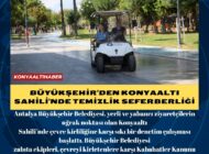 Büyükşehir’den Konyaaltı Sahili’nde temizlik seferberliği