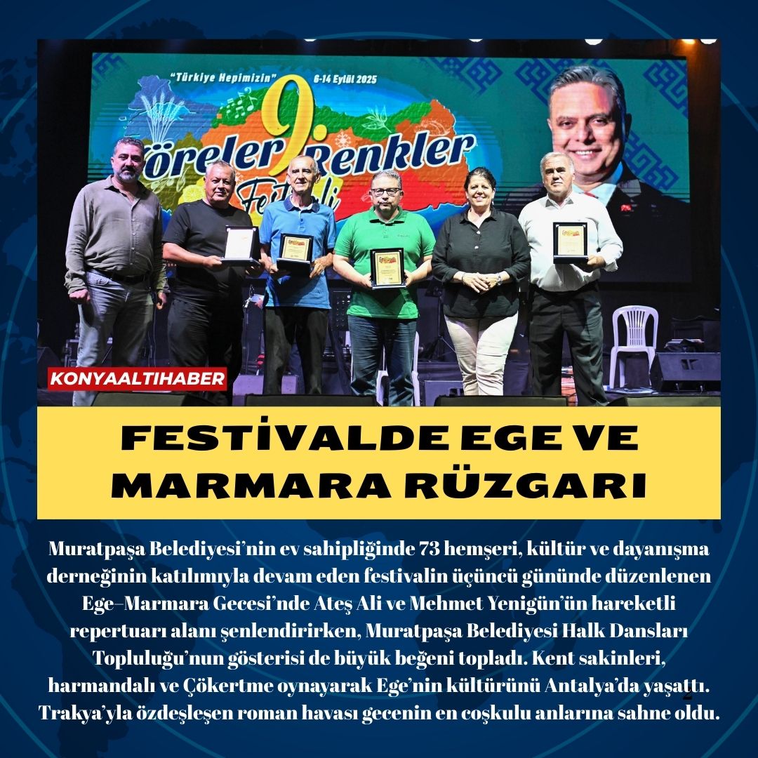 Festivalde Ege ve Marmara rüzgarı