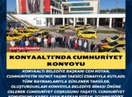 KONYAALTI’NDA CUMHURİYET KONVOYU