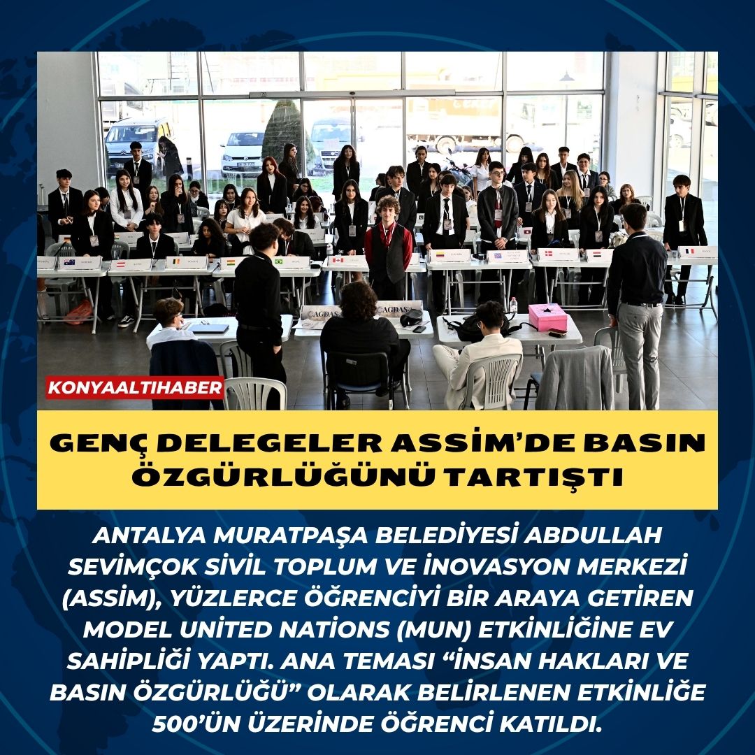 Genç delegeler ASSİM’de basın özgürlüğünü tartıştı
