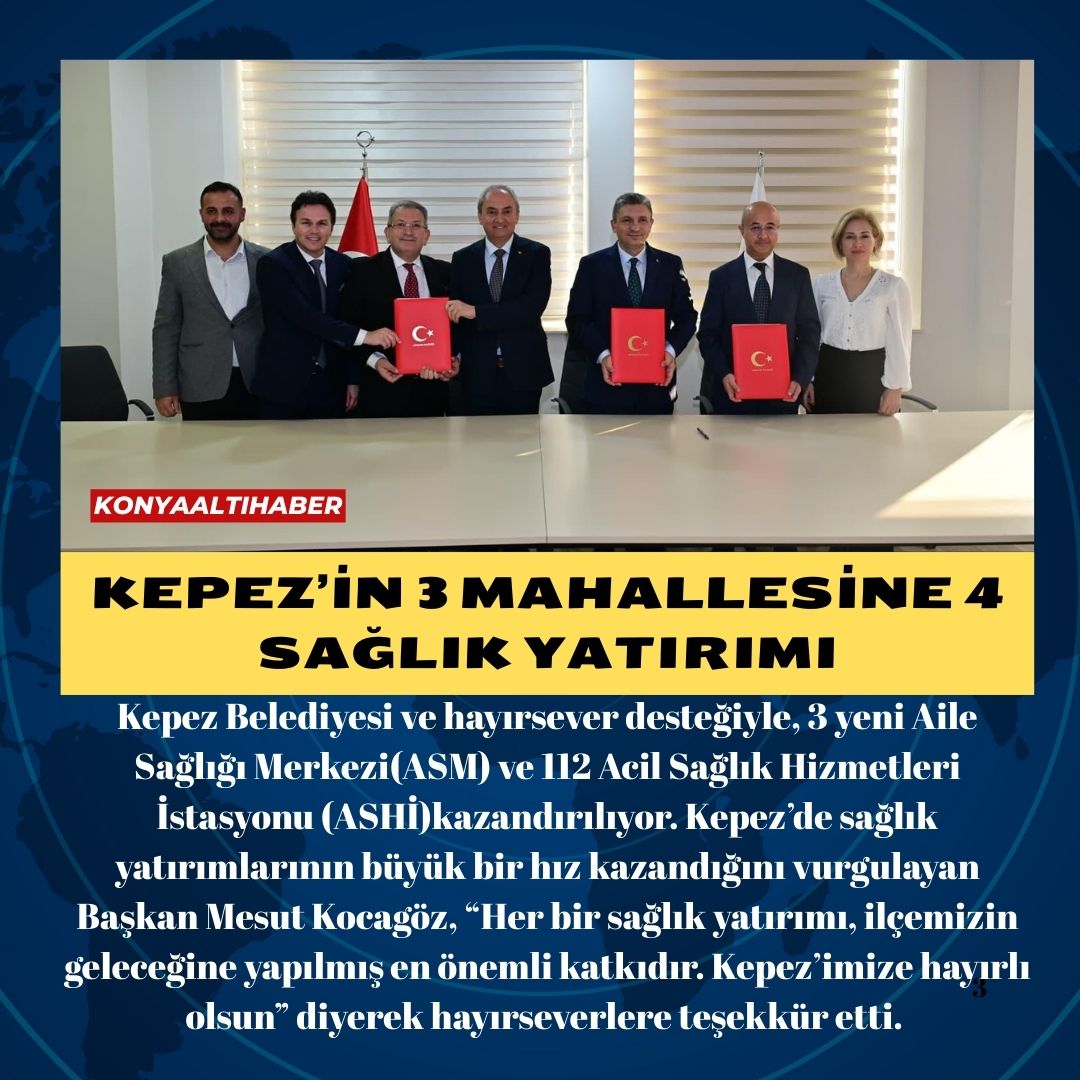 Kepez’in 3 mahallesine 4 sağlık yatırımı