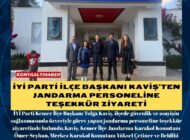 İYİ Parti İlçe Başkanı Kaviş’ten Jandarma Personeline Teşekkür Ziyareti