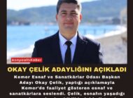Okay Çelik adaylığını açıkladı