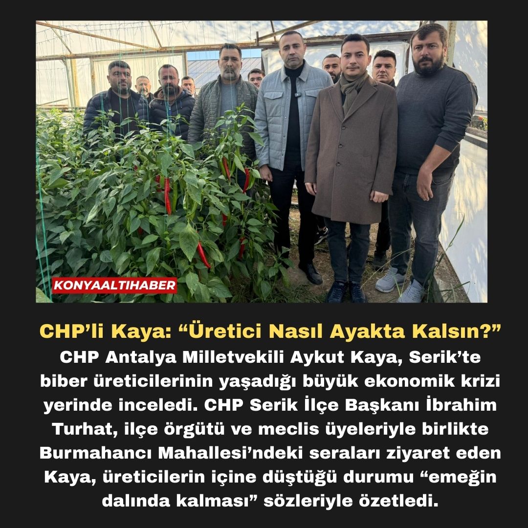 CHP’li Kaya: “Üretici Nasıl Ayakta Kalsın?”