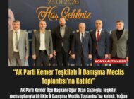 “AK Parti Kemer Teşkilatı İl Danışma Meclis Toplantısı’na Katıldı”