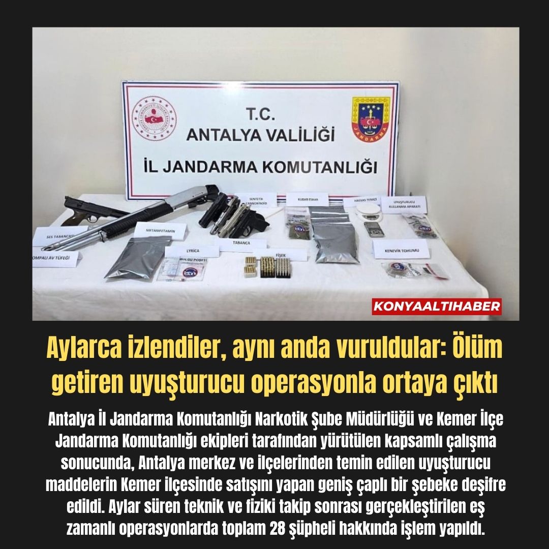 Aylarca izlendiler, aynı anda vuruldular: Ölüm getiren uyuşturucu operasyonla ortaya çıktı