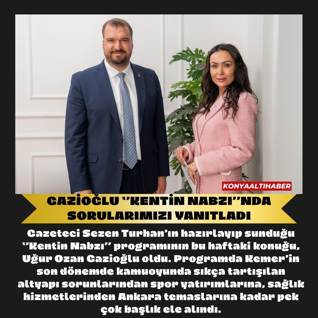 Kemer’in Gündemi Kentin Nabzı’nda Masaya Yatırıldı