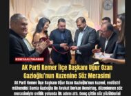 AK Parti Kemer İlçe Başkanı Uğur Ozan Gazioğlu’nun Kuzenine Söz Merasimi