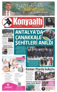 19 MART 2026 KONYAALTI HABER GAZETESİ