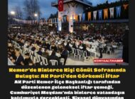 Kemer’de Binlerce Kişi Gönül Sofrasında Buluştu: AK Parti’den Görkemli İftar