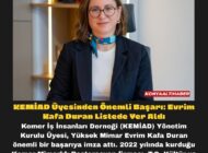 KEMİAD Üyesinden Önemli Başarı: Evrim Kafa Duran Listede Yer Aldı