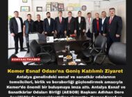 Kemer Esnaf Odası’na Geniş Katılımlı Ziyaret