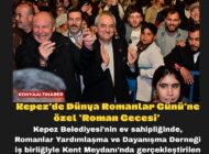 Kepez’de Dünya Romanlar Günü’ne özel ‘Roman Gecesi’