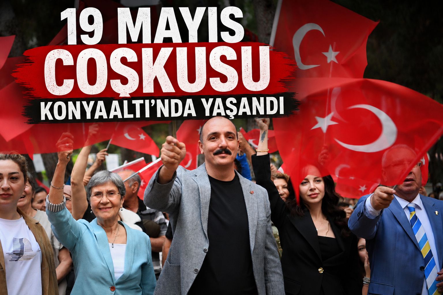 19 MAYIS COŞKUSU KONYAALTI’NDA YAŞANDI