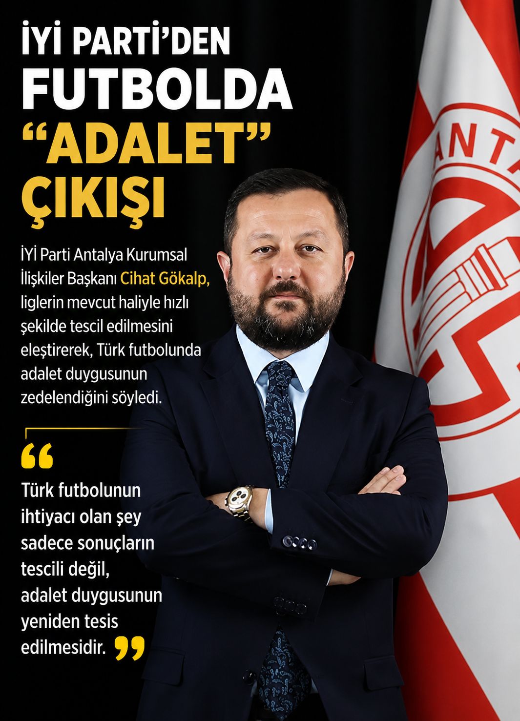 İYİ Parti’den Futbolda “Adalet” Çıkışı