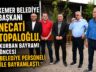 Başkan Topaloğlu personelle bayramlaştı 
