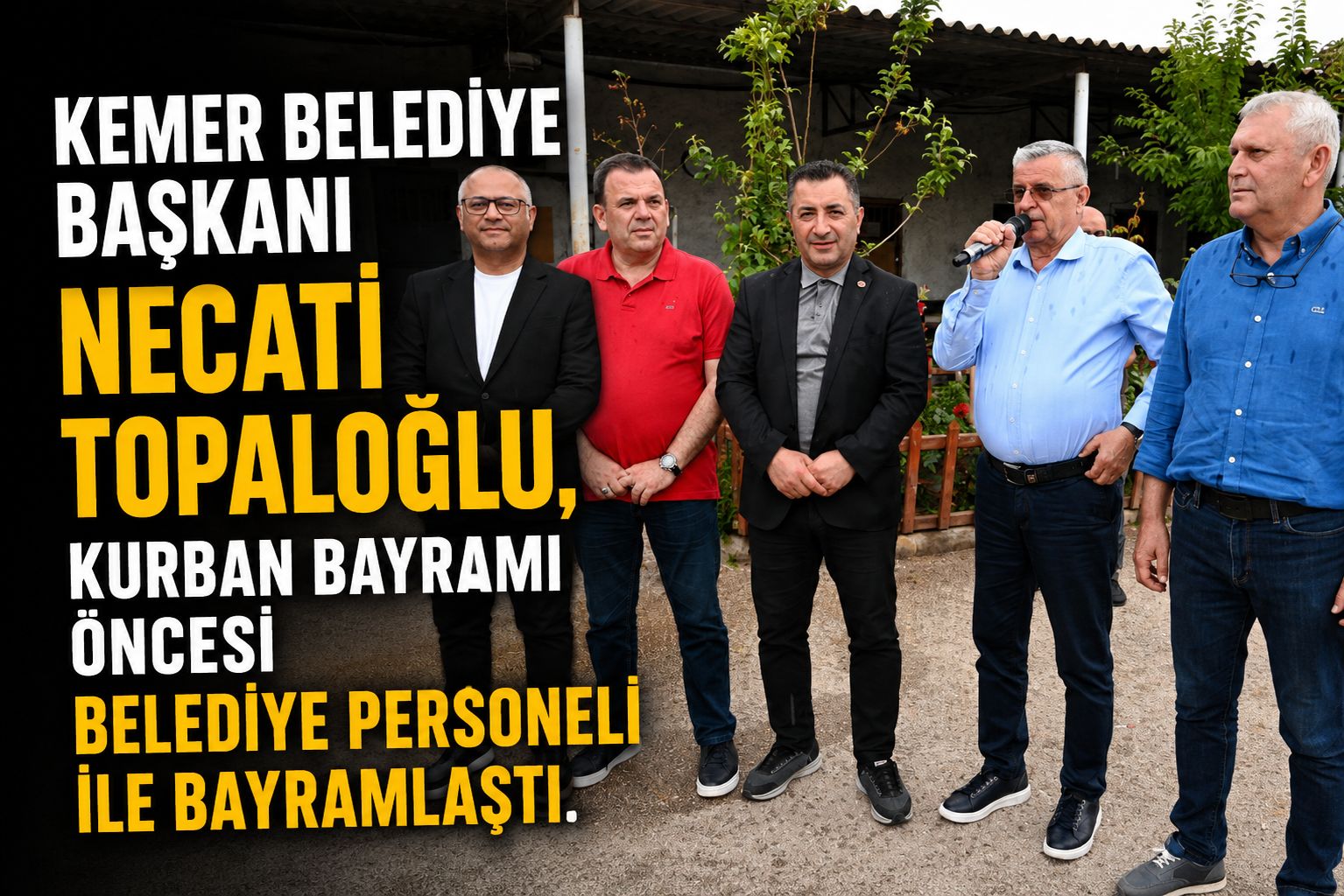 Başkan Topaloğlu personelle bayramlaştı 
