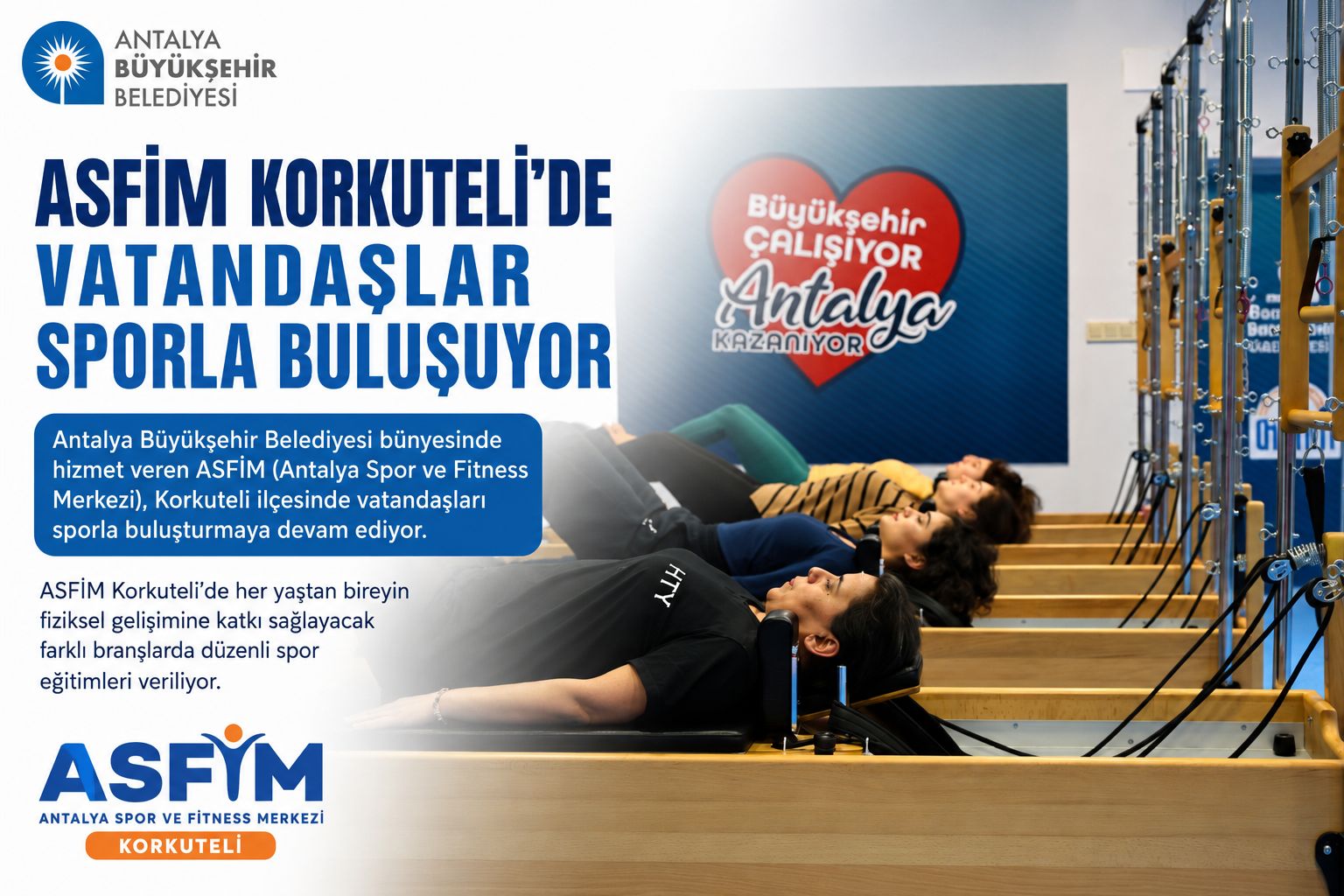 ASFİM Korkuteli’de her yaşa spor imkanı