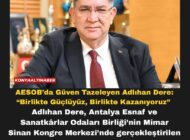 AESOB’da Güven Tazeleyen Adlıhan Dere: “Birlikte Güçlüyüz, Birlikte Kazanıyoruz”