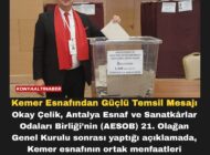 Kemer Esnafından Güçlü Temsil Mesajı
