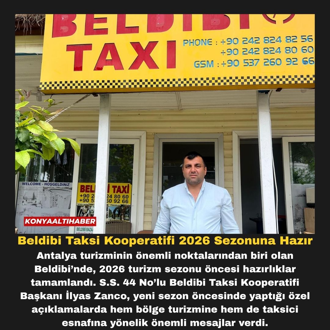 Beldibi Taksi Kooperatifi 2026 Sezonuna Hazır