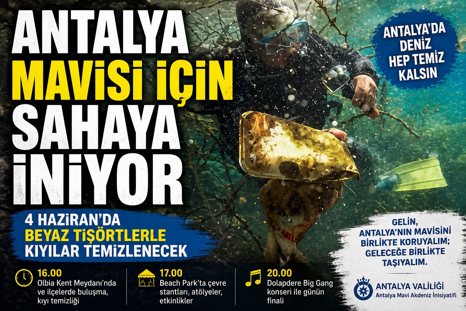 ANTALYA MAVİSİ İÇİN TEK YÜREK