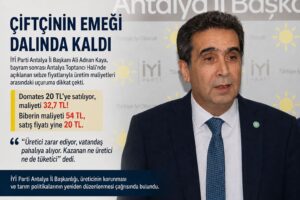 Çiftçinin Emeği Dalında Kaldı