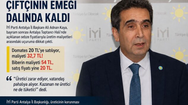 Çiftçinin Emeği Dalında Kaldı