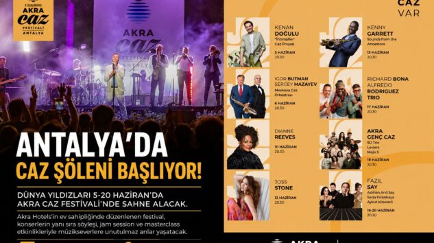 Akra Caz Festivali 9. Kez Müzikseverlerle Buluşuyor