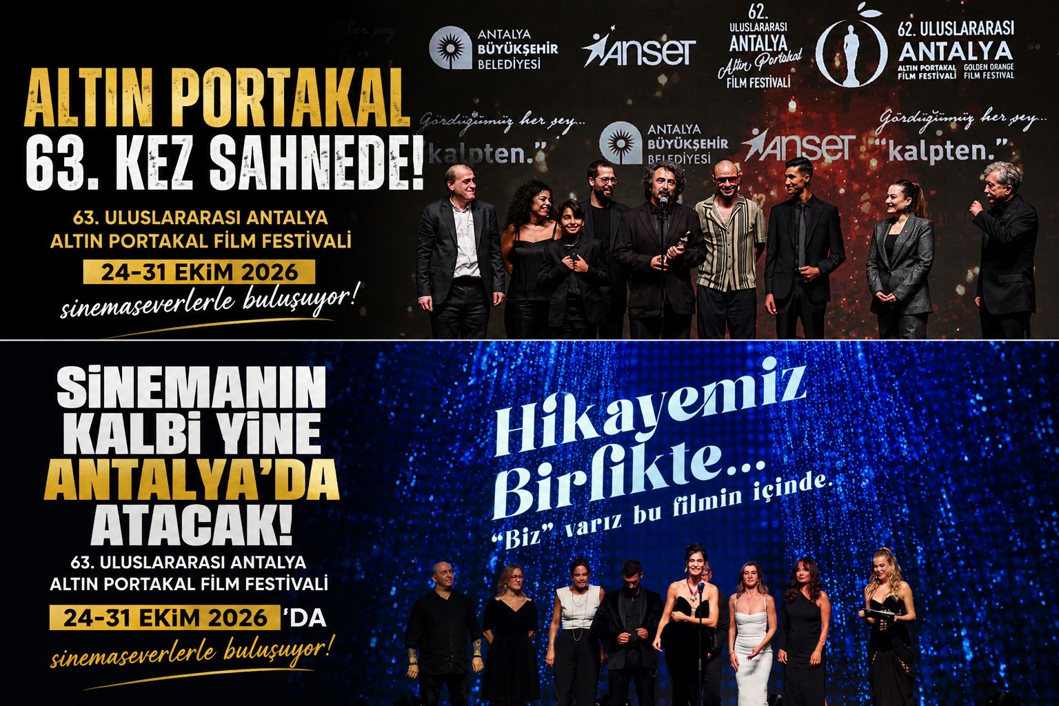63. Uluslararası Antalya Altın Portakal Film Festivali Heyecanı 24- 31 Ekim’de