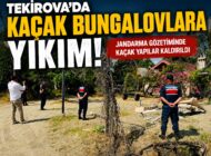 Tekirova’da Kaçak Bungalovlara Yıkım