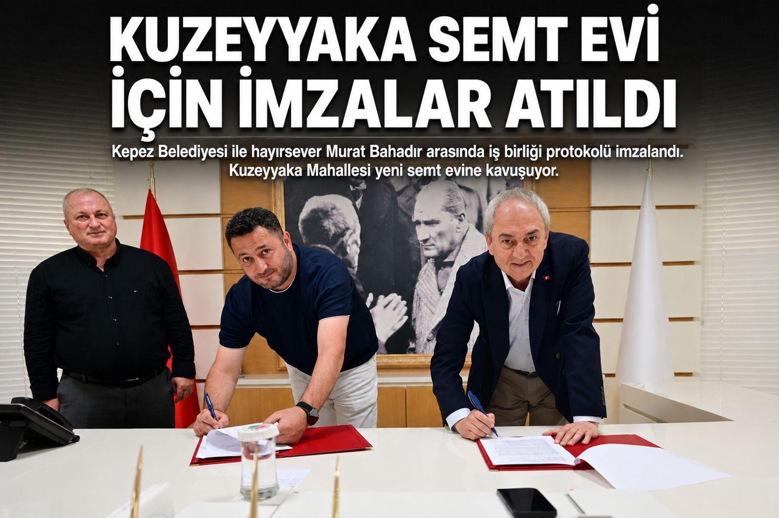 Kuzeyyaka semt evi için imzalar atıldı