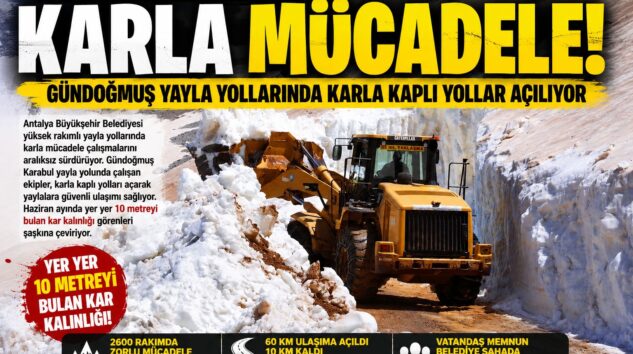 ANTALYA’DA YAZ, YAYLADA KIŞ