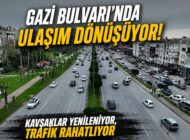 Gazi Bulvarı’nda Trafiği Rahatlatacak Çalışma Başladı
