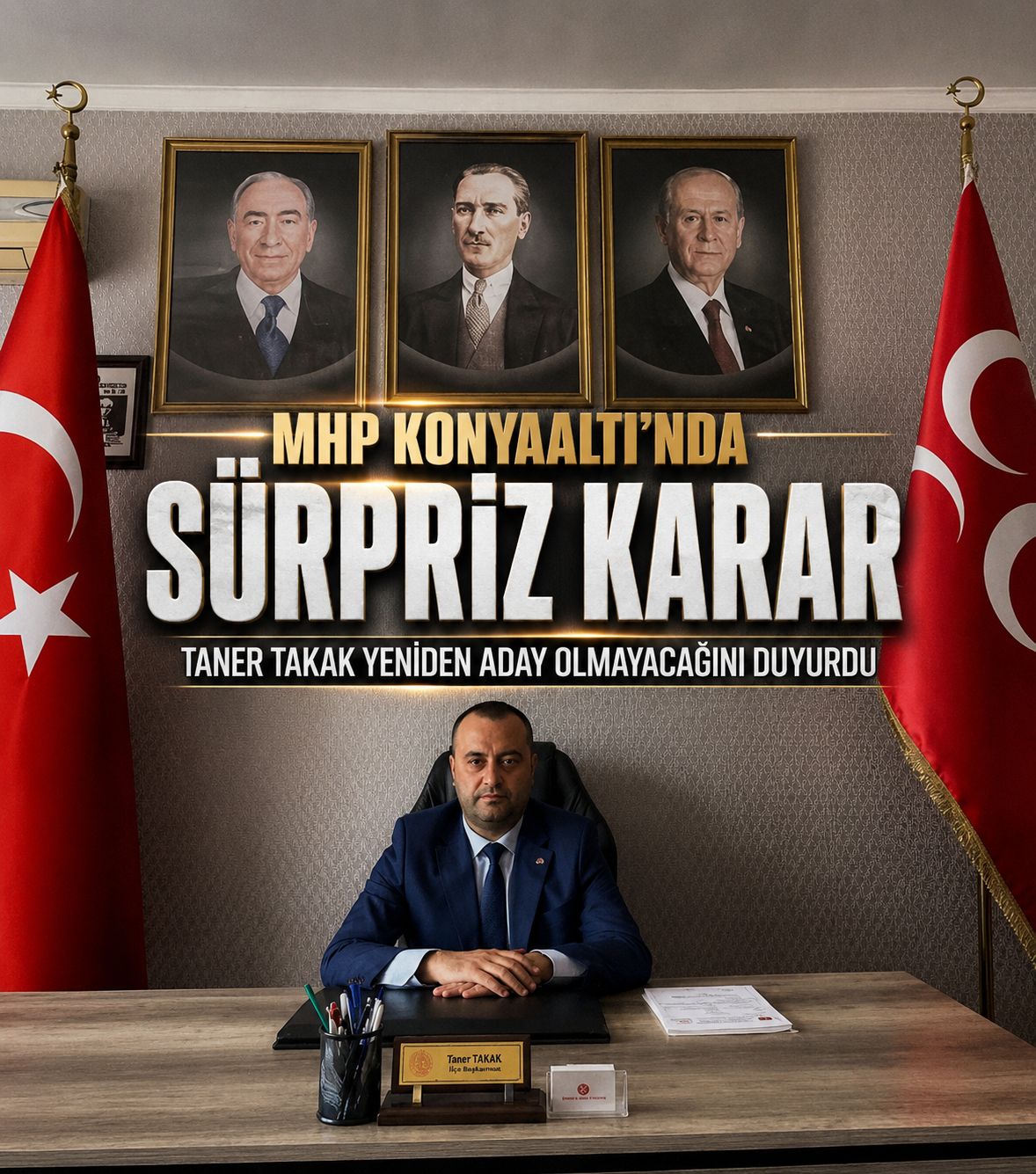 TANER TAKAK YENİDEN ADAY OLMAYACAĞINI AÇIKLADI