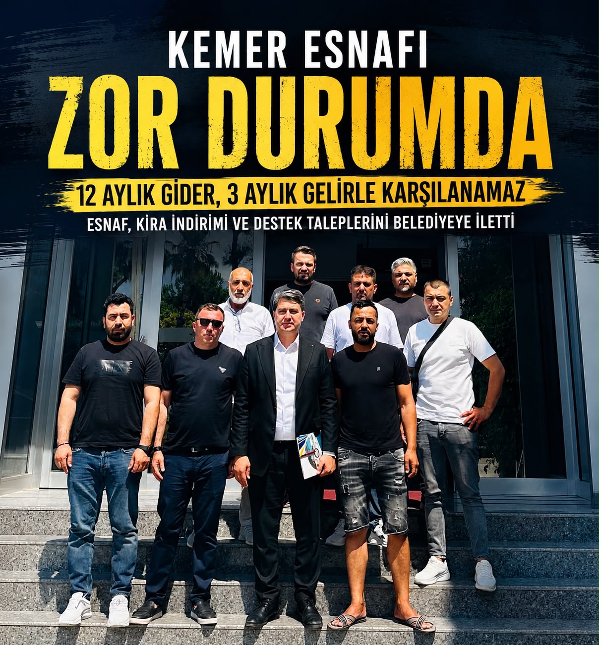 Kemer Esnafı Alarm Veriyor: “12 Aylık Gider, 3 Aylık Gelirle Karşılanamaz”