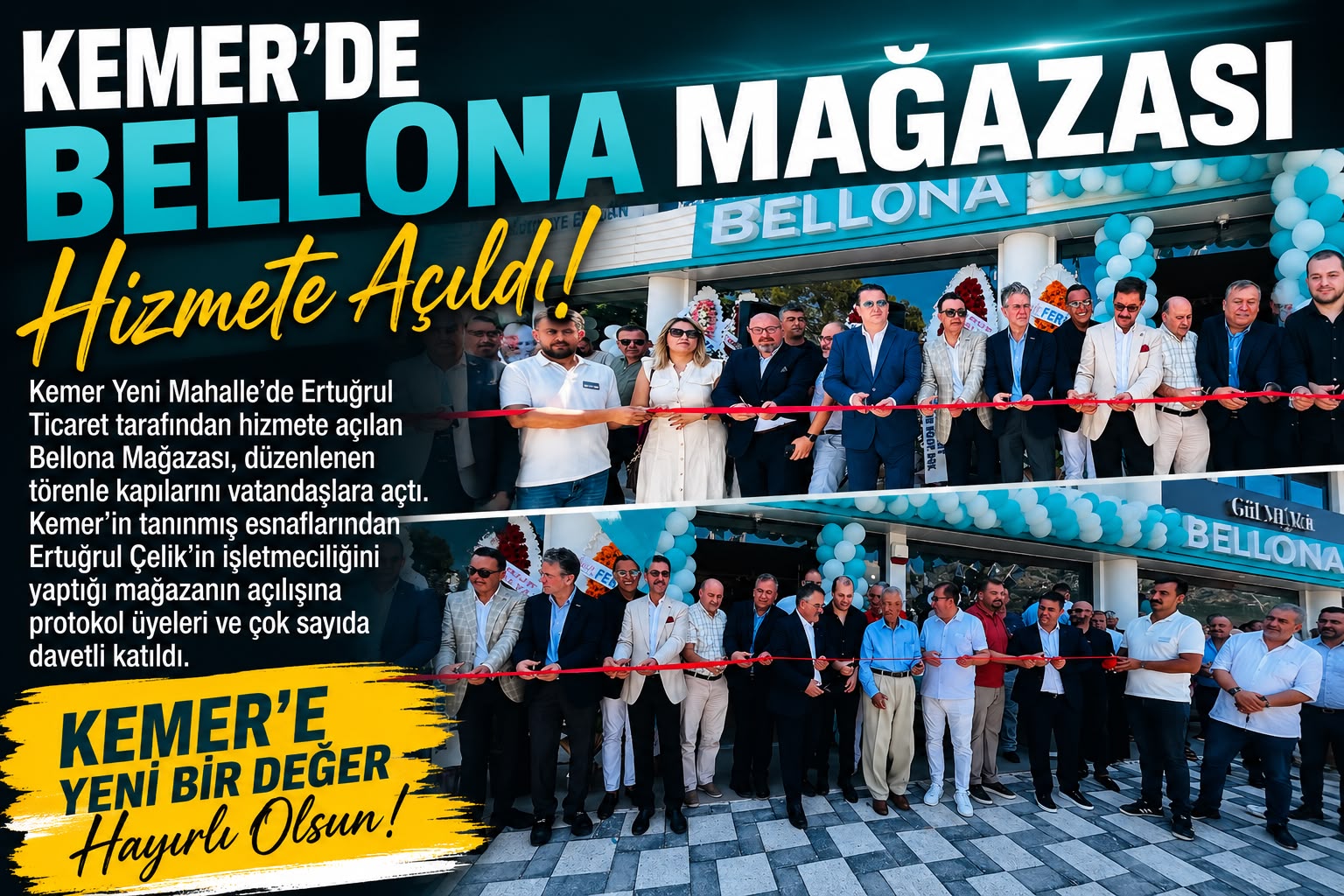 Kemer’de Bellona Mağazası Hizmete Açıldı