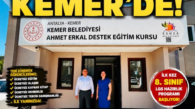 Ahmet Erkal Destek Eğitim Kurs Merkezi’nde Tarihi Değişim: Yenilenen Kadro ve LGS Programıyla Yeni Dönem Başlıyor