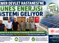 KEMER DEVLET HASTANESİ’NE GÜNEŞ ENERJİSİ SİSTEMİ GELİYOR