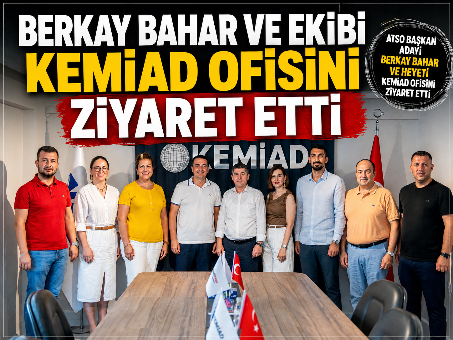 KEMİAD’da ATSO Başkan Adayı Berkay Bahar ve Ekibi Ağırlandı