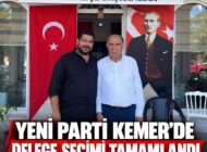 Yeni Parti Kemer’de Delege Seçimleri Tamamlandı: 400 Delege Seçildi